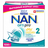 NAN 2 Optipro (НАН) смесь сухая для детей с 6 месяцев, 1050г, Нестле