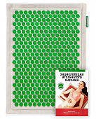 Аппликатор массажер медицинский Тибетский на мягкой подложке 41х60 см, зеленый, Лаборатория Кузнецова ООО