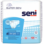 Seni (Сени) подгузники Супер Ладж 10шт, размер 3 (100-150см), Торунский завод перевязочных материалов