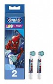 Орал-Би (Oral-B) Насадки сменные для электрической зубной щетки ЕВ10S Spiderman экстра мягкая, 2 шт, Проктер энд Гэмбл